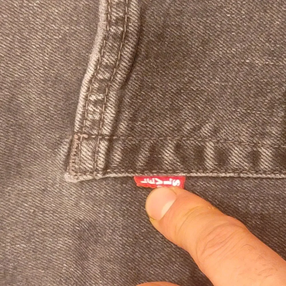 Levi's 502 Premium Black Jeans 40x32 Stretch Lyocell